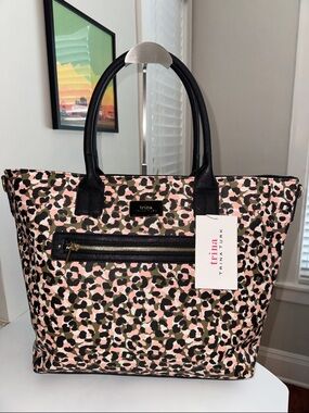 Trina Turk Leopard Print Tote Bag
